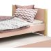 Cama Babá Solteiro com Auxiliar Simba Rosa Fosco com Natural - Reller