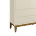 Guarda-Roupa Retrô 2 Portas Classic New Areia Fosco com Madeira - Reller