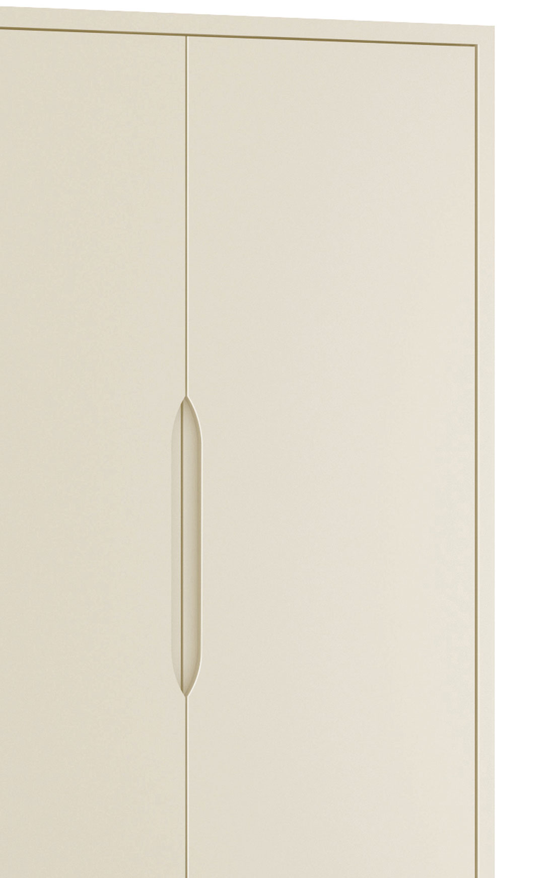 Guarda-Roupa Retrô 2 Portas Classic New Areia Fosco com Madeira - Reller