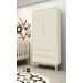Guarda-Roupa Retrô 2 Portas Classic New Areia Fosco com Natural - Reller