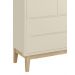 Guarda-Roupa Retrô 2 Portas Classic New Areia Fosco com Natural - Reller