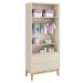 Guarda-Roupa Retrô 2 Portas Classic New Areia Fosco com Natural - Reller