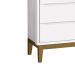 Guarda-Roupa Retrô 2 Portas Classic New Branco Fosco com Madeira - Reller