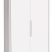 Guarda-Roupa Retrô 2 Portas Classic New Branco Fosco com Madeira - Reller