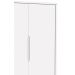 Guarda-Roupa Retrô 2 Portas Classic New Branco Fosco com Madeira - Reller