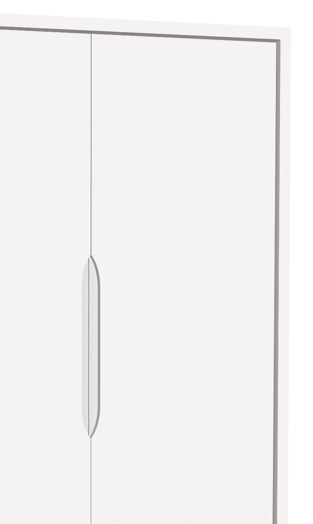 Guarda-Roupa Retrô 2 Portas Classic New Branco Fosco com Natural - Reller