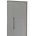 Guarda-Roupa Retrô 2 Portas Classic New Cinza Fosco com Madeira - Reller