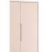 Guarda-Roupa Retrô 2 Portas Classic New Rosa Fosco com Madeira - Reller