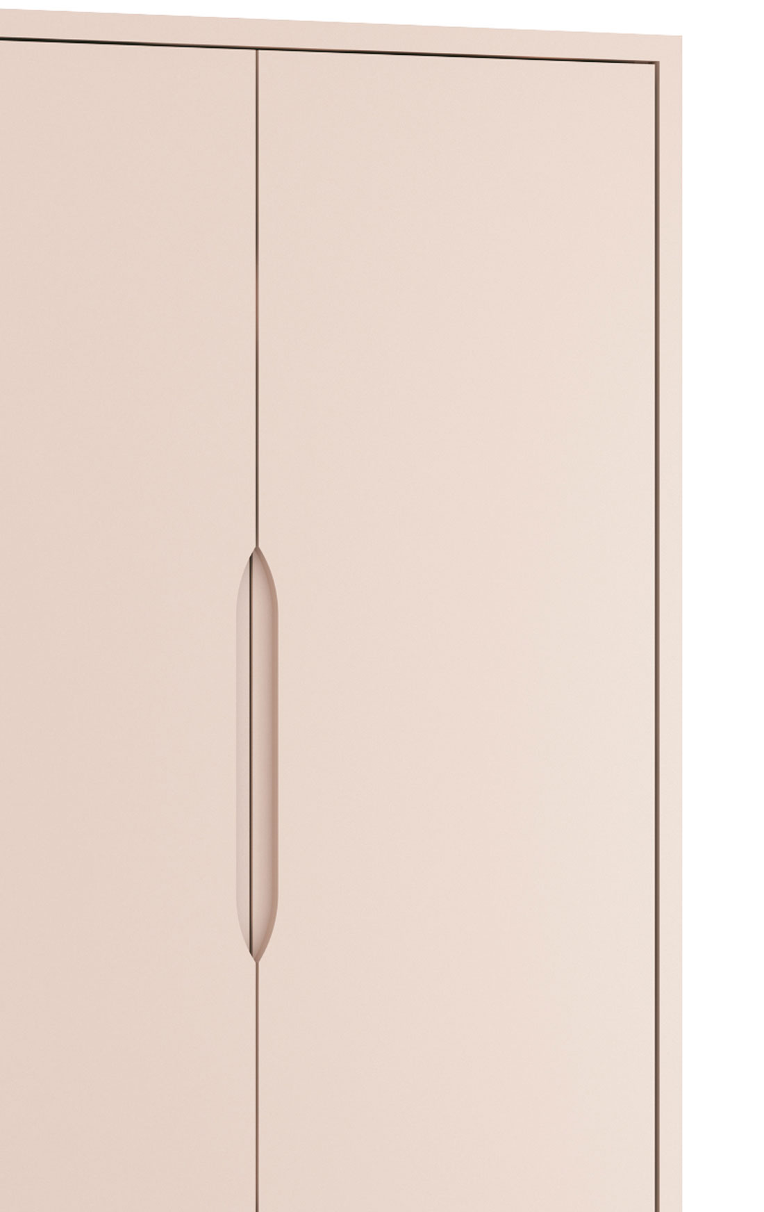 Guarda-Roupa Retrô 2 Portas Classic New Rosa Fosco com Madeira - Reller