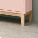 Guarda-Roupa Retrô 2 Portas Classic New Rosa Fosco com Natural - MoveisAqui