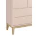 Guarda-Roupa Retrô 2 Portas Classic New Rosa Fosco com Natural - Reller