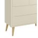 Guarda-Roupa Retrô 2 Portas Théo New Areia Fosco com Natural - Reller