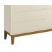 Guarda-Roupa Retrô 3 Portas Classic New Areia Fosco com Madeira - Reller