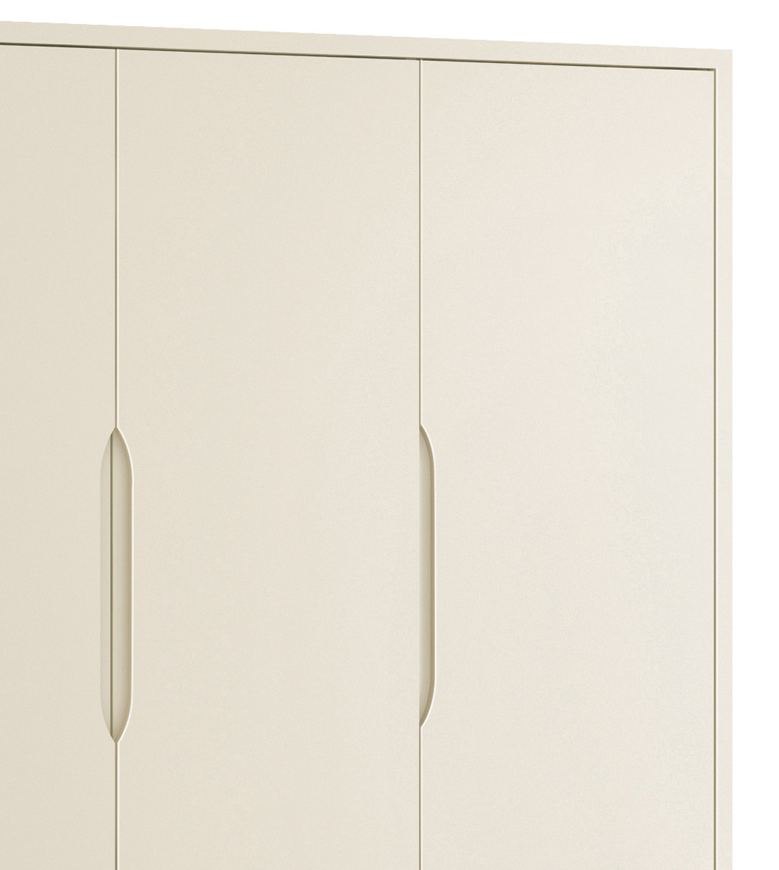 Guarda-Roupa Retrô 3 Portas Classic New Areia Fosco com Natural - Reller