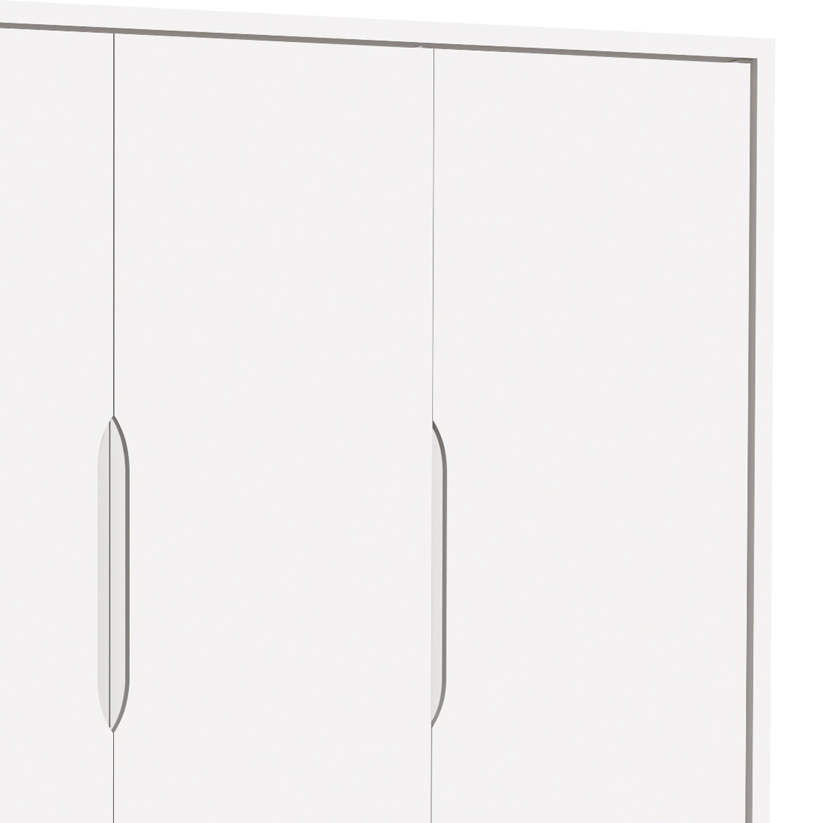 Guarda-Roupa Retrô 3 Portas Classic New Branco Fosco com Madeira - Reller