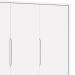 Guarda-Roupa Retrô 3 Portas Classic New Branco Fosco com Natural - Reller