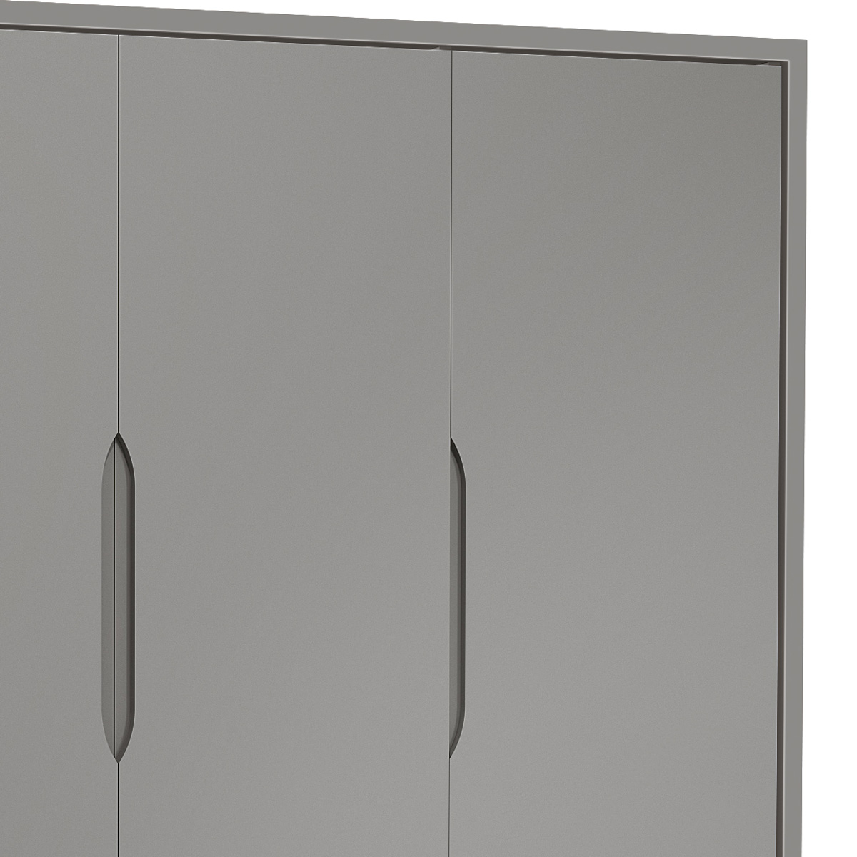 Guarda-Roupa Retrô 3 Portas Classic New Cinza Fosco com Madeira - Reller