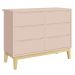 Jogo de Quarto para Bebê Classic New Rosa Fosco com Natural - MoveisAqui