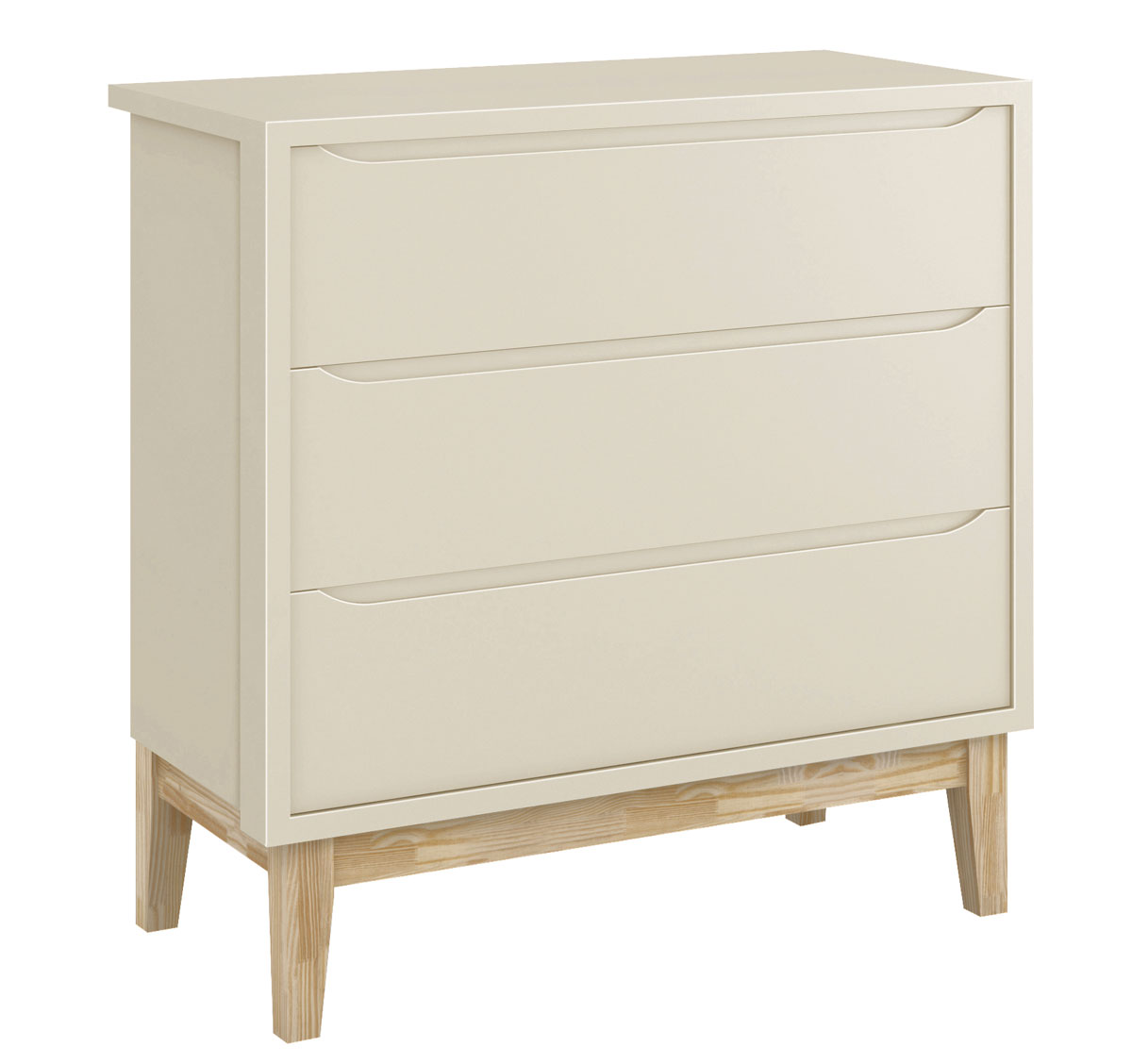 Jogo de Quarto para Bebê Completo 2 Portas Classic New Areia Fosco com Natural - Reller