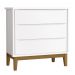 Jogo de Quarto para Bebê Completo 2 Portas Classic New Branco Fosco com Madeira - MoveisAqui