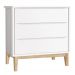 Jogo de Quarto para Bebê Completo 2 Portas Classic New Branco Fosco com Natural - Reller