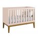 Jogo de Quarto para Bebê Completo 2 Portas Classic New Rosa Fosco com Madeira - Reller