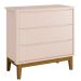 Jogo de Quarto para Bebê Completo 2 Portas Classic New Rosa Fosco com Madeira - Reller