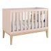 Jogo de Quarto para Bebê Completo 2 Portas Classic New Rosa Fosco com Natural - MoveisAqui