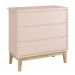 Jogo de Quarto para Bebê Completo 2 Portas Classic New Rosa Fosco com Natural - MoveisAqui