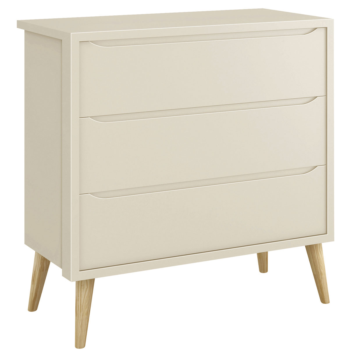 Jogo de Quarto para Bebê Completo 2 Portas Théo New Areia Fosco com Natural - MoveisAqui