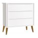 Jogo de Quarto para Bebê Completo 2 Portas Théo New Branco Fosco com Madeira - Reller