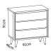 Jogo de Quarto para Bebê Completo 2 Portas Théo New Branco Fosco com Natural - Reller