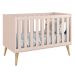 Jogo de Quarto para Bebê Completo 2 Portas Théo New Rosa Fosco com Natural - MoveisAqui