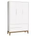 Jogo de Quarto para Bebê Completo 3 Portas Classic New Branco Fosco com Madeira - Reller