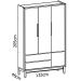 Jogo de Quarto para Bebê Completo 3 Portas Classic New Branco Fosco com Madeira - Reller