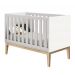 Jogo de Quarto para Bebê Completo 3 Portas Classic New Branco Fosco com Natural - MoveisAqui