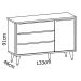 Jogo de Quarto para Bebê Completo 3 Portas Théo New Branco Fosco com Natural - MoveisAqui