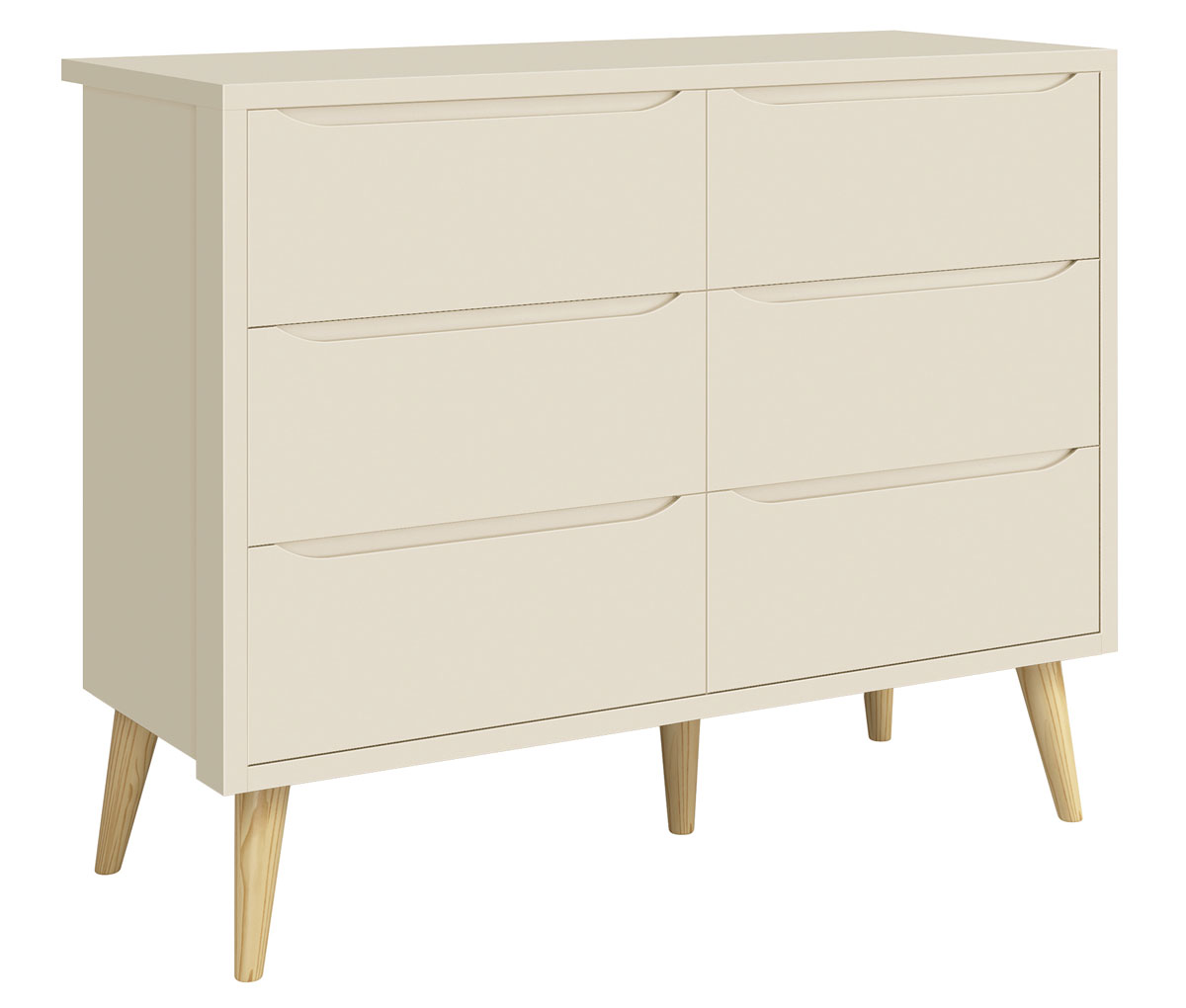 Jogo de Quarto para Bebê Théo New Areia Fosco com Natural - MoveisAqui