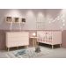 Jogo de Quarto para Bebê Théo New Rosa Fosco com Natural - Reller