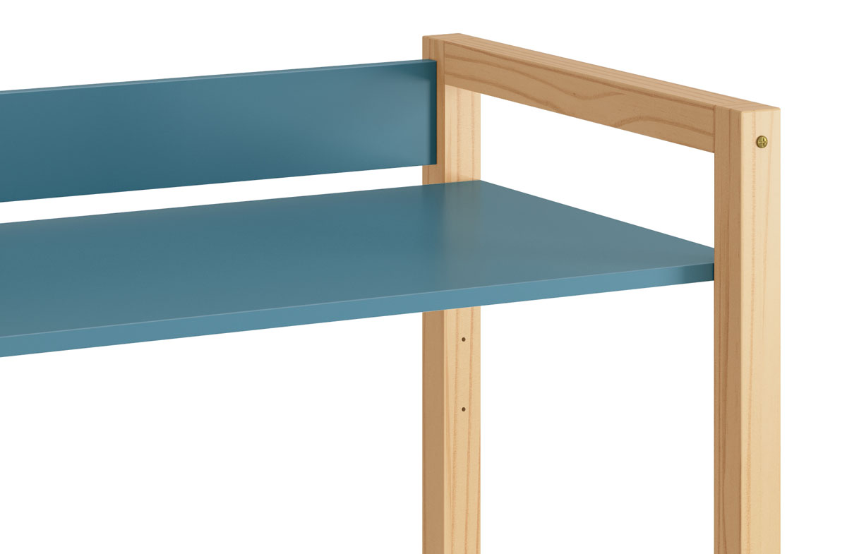Mesa Escrivaninha Infantil Zoe Azul Fosco - Reller