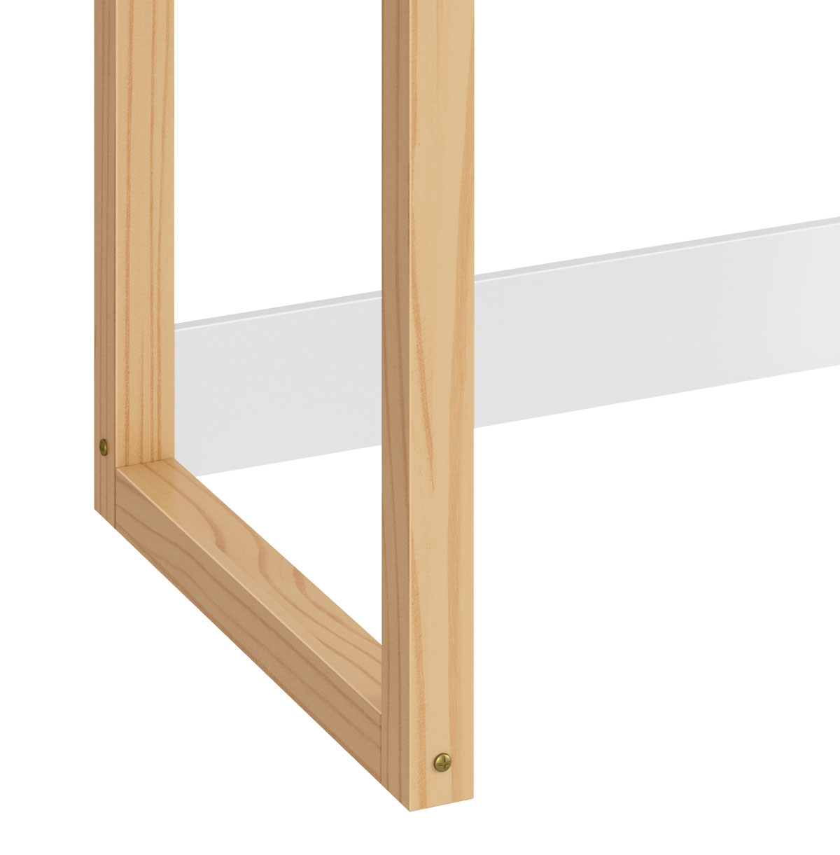 Mesa Escrivaninha Infantil Zoe Branco Fosco - Reller
