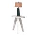Mesinha Lateral Prince Branco Fosco - Reller