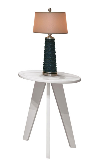 Mesinha Lateral Prince Branco Fosco - Reller