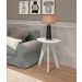 Mesinha Lateral Prince Branco Fosco - Reller