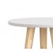 Mesinha Lateral Theo Branco Fosco com Natural - Reller