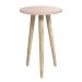 Mesinha Lateral Theo Rosa Fosco com Natural - Reller