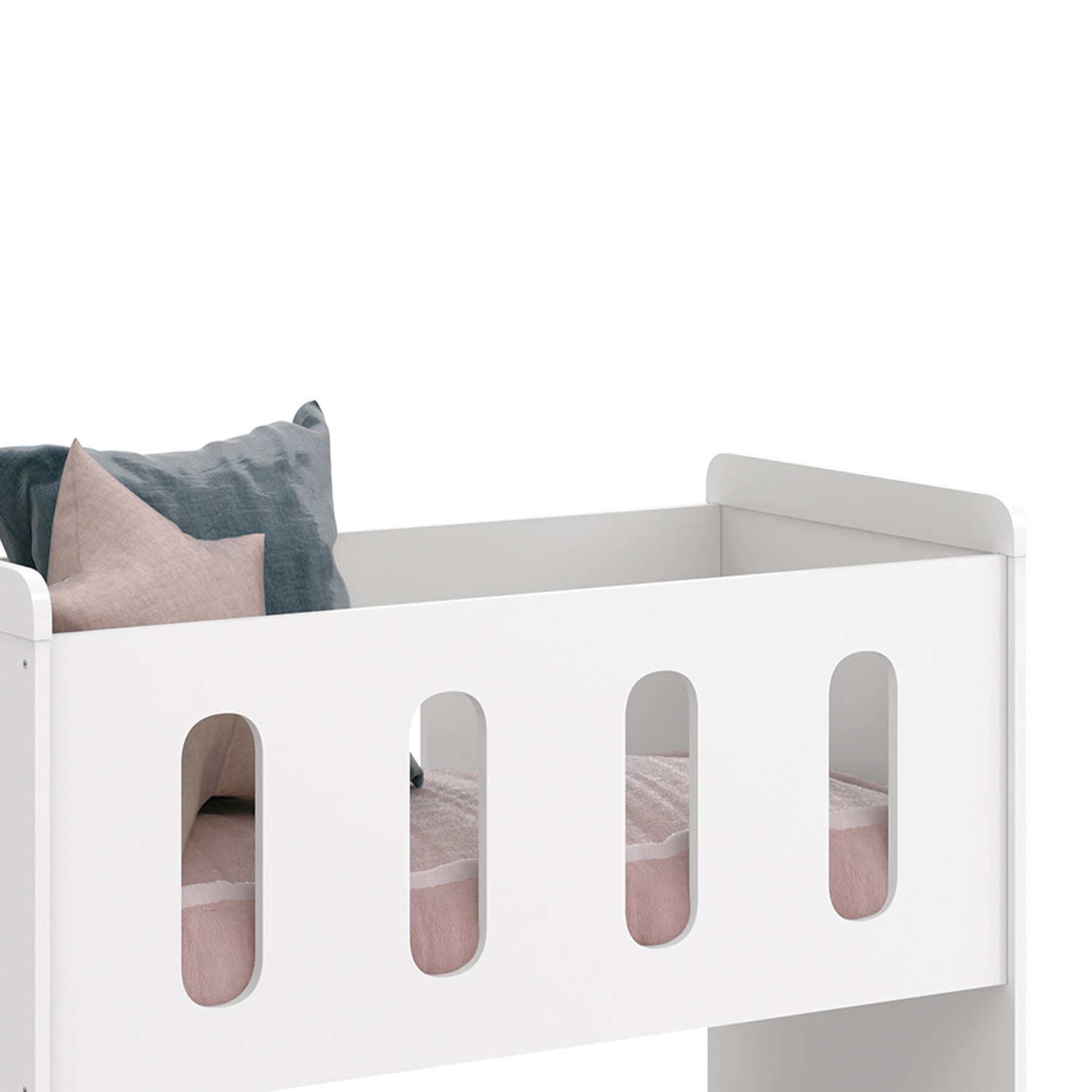 Mini Berço 3 em 1 Zain/Moisés Branco Fosco - Reller