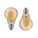 2 Lâmpada de Filamento LED A60 4W Âmbar 2200K Bivolt Retrô Vintage