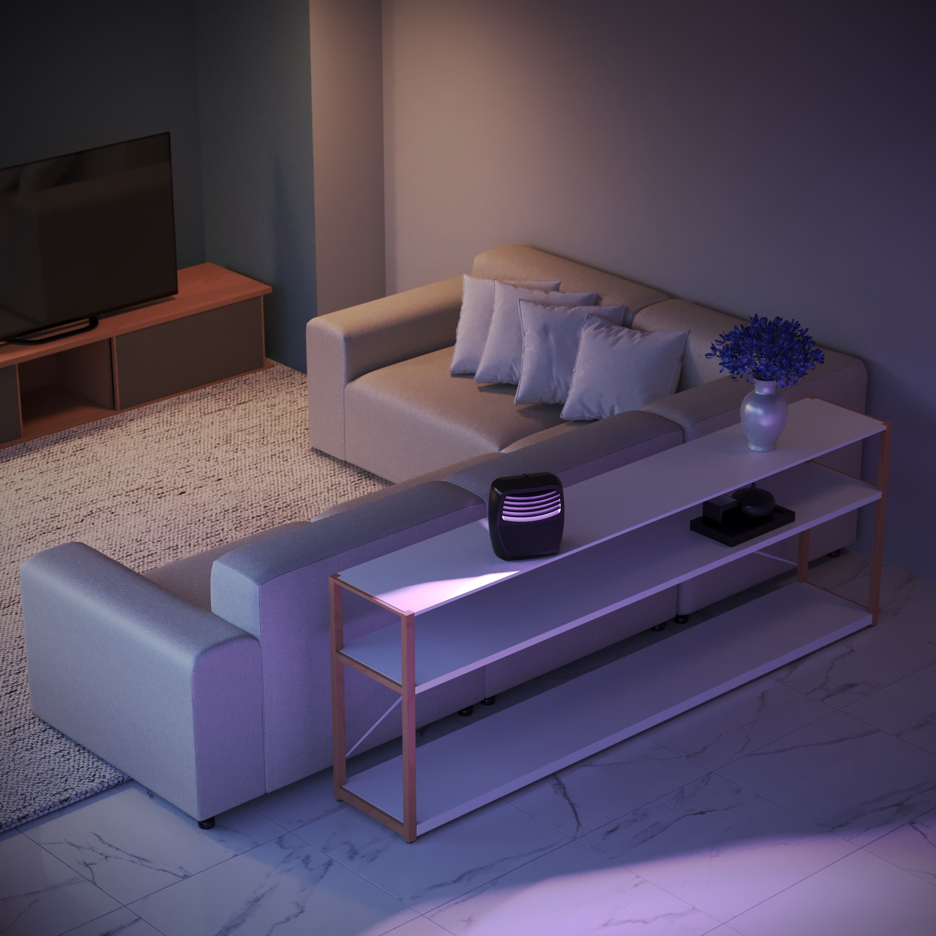 Armadilha Elétrica Luminosa Mata Insetos SAFE NIGHT - Silenciosa, Sem Produtos Químicos e Eficiente