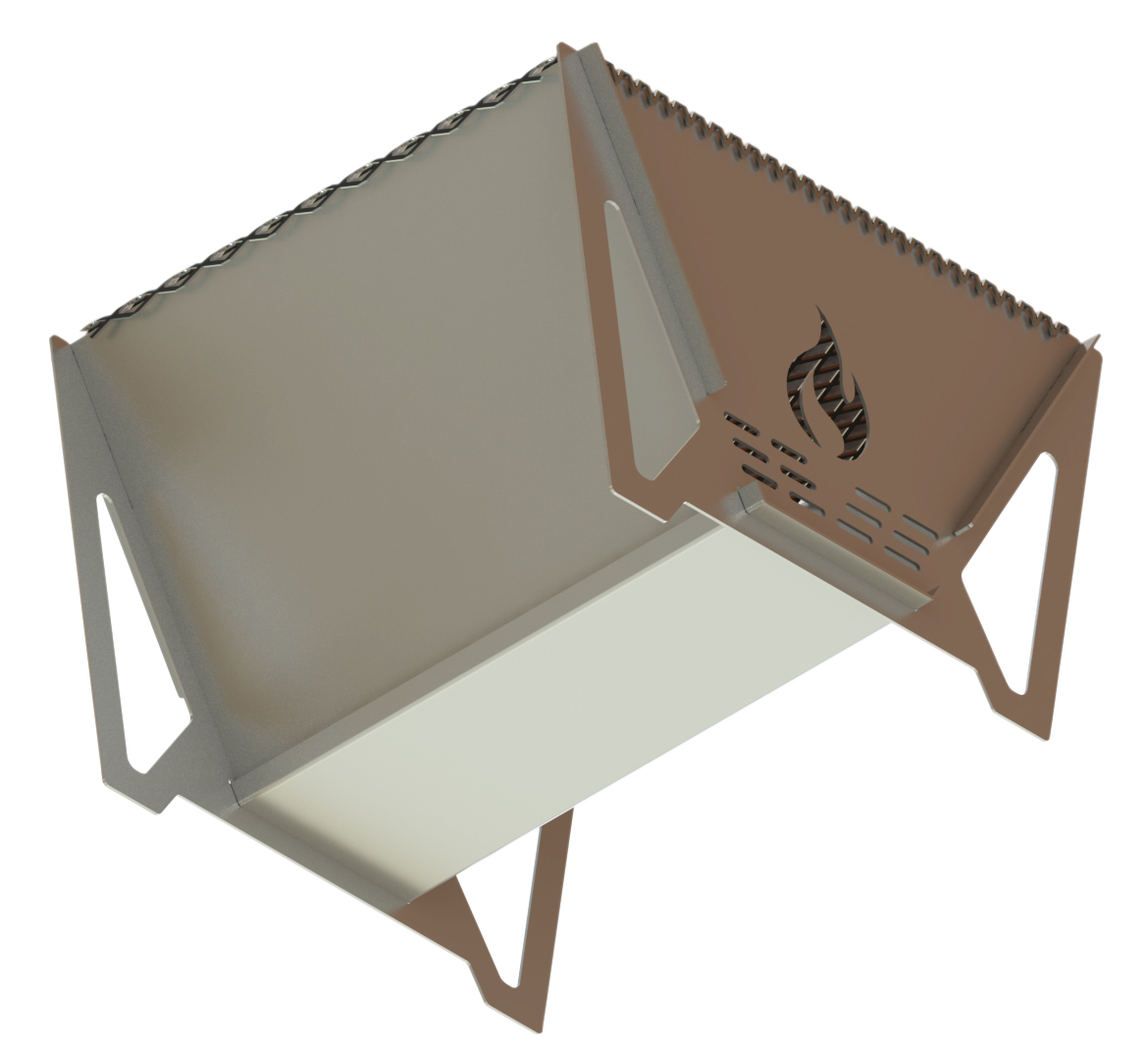 Churrasqueira Portátil Desmontável Compacta, Resistente com Brindes 300mm